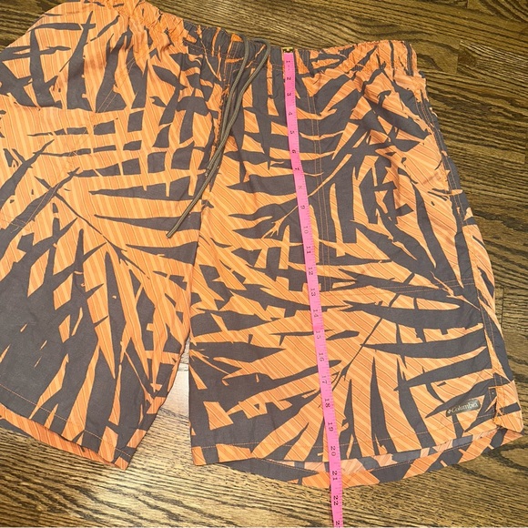 Mens XXL Columbia Water Short orange grey Tropical print - Picture 5 of 16